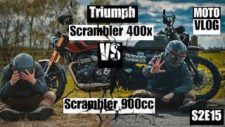 Is The Triumph Scrambler 400X Better Than The Scrambler 900 | Motovlog S2 E15