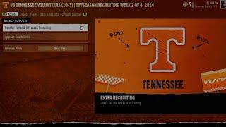 College Football 25 Dynasty Gameplay Season 1 Offseason Recruiting Week 2