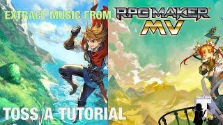 How to Extract Music from RPG Maker MV with RPG Maker MV Decrypter, Tutorial | Toss A Show
