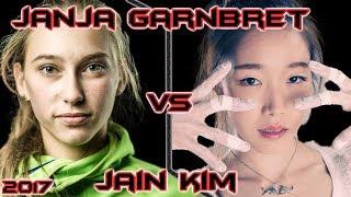 Janja Garnbret VS Jain Kim - Lead Climbing Comparison 2017