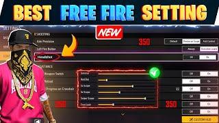 Free Fire Auto Headshot Settings [ Secret ] Sensitivity + Fire Button Size | Free Fire Pro Setting