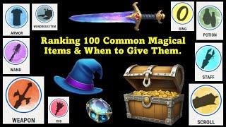 Ranking the Top 100 Common Magical Items D&D 5e Part 1