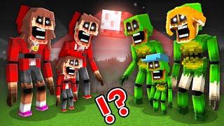 JJ and Mikey Family Morph into MIMICS - Maizen Minecraft Animation