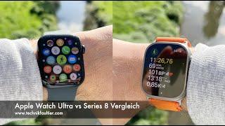 Apple Watch Ultra vs Series 8 Vergleich