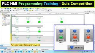 PLC HMI Programming Online Training - Quiz Competition SCADA Tutorial