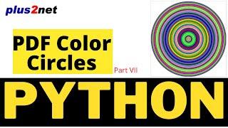 PDF pages in Python to add shapes like circles with random colour fills using ReportLab drawing.