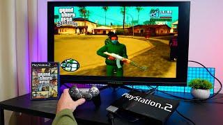 PS2 Slim Unboxing, Setting Up- GTA: SAN ANDREAS POV Gameplay