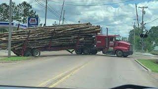 Logging Truck Finds Its Tipping Point || ViralHog