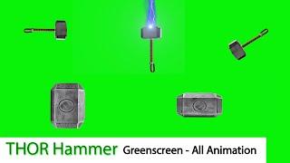 Thor Hammer | Green Screen Animation