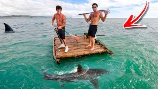 Catching a SHARK off a raft in the middle of the ocean (Ft. TooTurntTony)