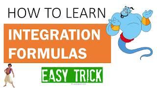 How to Learn Integration Formulas Easily