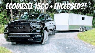 2020 Ram 1500 EcoDiesel Review - Towing an Enclosed Trailer, Is It Enough?
