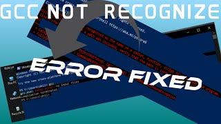 gcc not recognize || error fixed||In visual studio