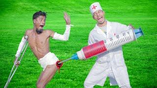 Top New Funny Video 2023 Injection Wala Comedy Video 2024New Funny Doctor Ep 225 By @Family Fun Tv ​