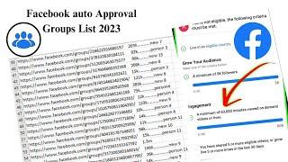 How to find  Facebook auto Approval Groups List 2023 || Facebook group setting || Engr Sharif Kakar