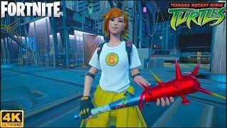 April O'Neil Skin Gameplay - Fortnite (4K 60FPS)