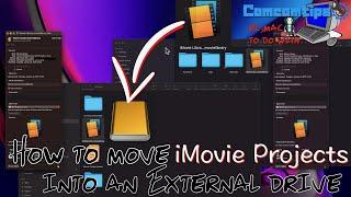 How to move iMovie projects into an external hard drive to save space・Purgeable space on Mac OS X