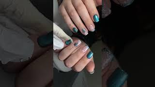 Как вам такой вариант на Новый год #nails #дизайнногтей #влог #маникюр #салонкрасоты #ногти