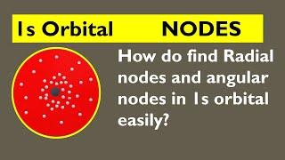 Nodes in 1s orbital || Radial nodes and angular nodes of 1s orbital