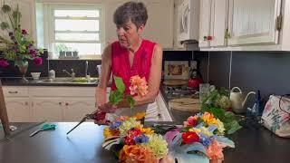 A #PrideMonth Wreath for Your Front Door |Learn to make a rainbow floral wreath| Happy #Pride ️‍