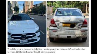 Indian man books Uber X in Los Angeles, gets Mercedes Benz. Look at LA vs. India