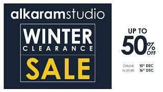 Alkaram Studio  - WINTER CLEARANCE SALE - UPTO 50% OFF