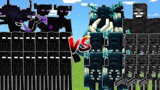 ENDERMAN ARMY vs WARDENS & WITHERS