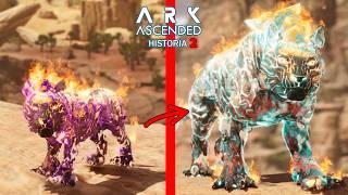 HE CREADO PRIMER LEÓN DE FUEGO SUPERMUTANTE! PYROMANE el dinosaurio mas fuerte ARK Ascended Historia