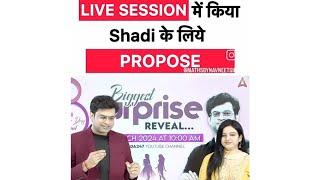 Navneet Sar Ne live class mein kiya mam ko propose️️#teaching #lovestatus #propose_status #