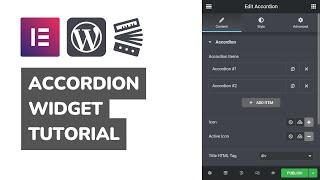 How To Use Accordion Widget In Elementor WordPress Plugin? FREE