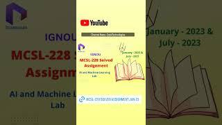 Mcsl-228 Solved Assignment  Jan-2023 #shorts #shortvideo  #dalaltechnologies #trending #viral