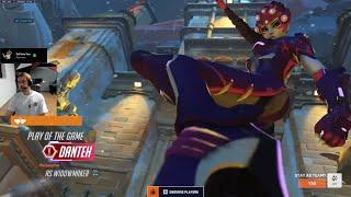 POTG! DANTEH INSANE TRACER + WIDOWMAKER - OVERWATCH 2 SEASON 12 TOP 500 GAMEPLAY