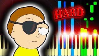 Evil Morty Meme Theme (For The Damaged Coda) Piano Tutorial