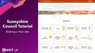 How to make a Council Hub site