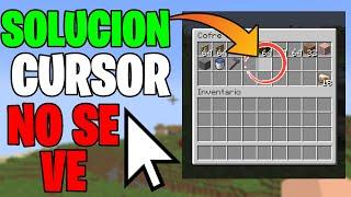 COMO SOLUCIONAR BUG MINECRAFT NO MUESTRA MI CURSOR️ | PORQUE NO APARECE MI MOUSE EN MINECRAFT