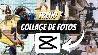 TREND COLLAGE DE FOTOS | VIDEO CON RECORTE DE FOTOS | TUTORIAL: CAPCUT  