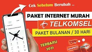 Paket Murah Bulanan Telkomsel 2021 - Paket Internet