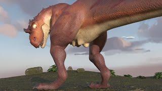 Momma T-Rex Gets Internal Massage - 3D Animation
