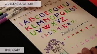 ZIG CLEAN COLOR DOT【A to Z Lettering】