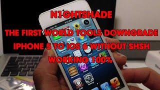 n1ghtshade - Downgrade Iphone 5 to iOS 6 without SHSH, the first world tools downgrade for iphone 5