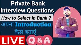 Career Advisor 24 is live - Private bank interview questions - how to select in bank ? Q&A ? jobs