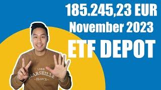 185.245,43 EUR NASDAQ 100 ETF | Mein Depot Update November 2023