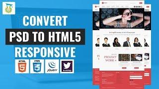 How to Convert PSD to HTML5 using Bootstrap 4