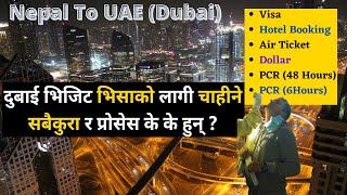 Dubai visit Visa All Process । Kathmandu - Dubai । How to Visit Dubai । Lets Go to Dubai (UAE)