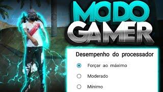 APRENDA A DEIXAR O ANDROID EM MODO GAMER - FREE FIRE 