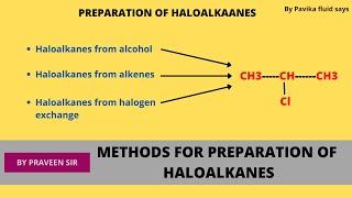 Preparation of haloalkanes