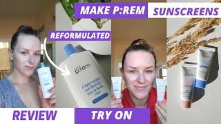 MAKE PREM UV Defense me Sun Fluid HYBRID Sunscreen KOREAN SPF50 review