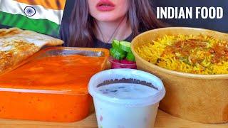 INDIAN FOOD | CHICKEN BIRYANI + BUTTER CHICKEN | MUKBANG ASMR | EATING SOUNDS #shorts