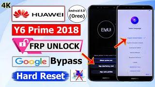 Huawei Y6 Prime 2018 FRP Unlock & Hard Reset 2024  FRP Bypass Without Pc  Google Account Remove 