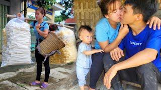 Process of making popcorn and rice to sell at the market | Linh's Life